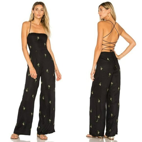 House of Harlow 1960 xREVOLVE Natalie Jumpsuit - Black - Picture 1 of 11
